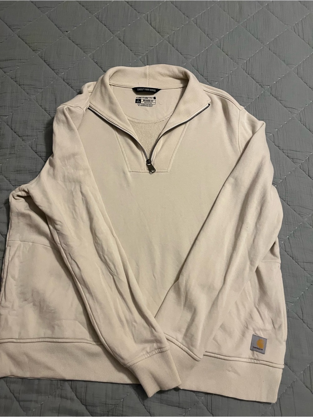 Carhartt Women’s Cream Quarter-Zip Sweatshirt